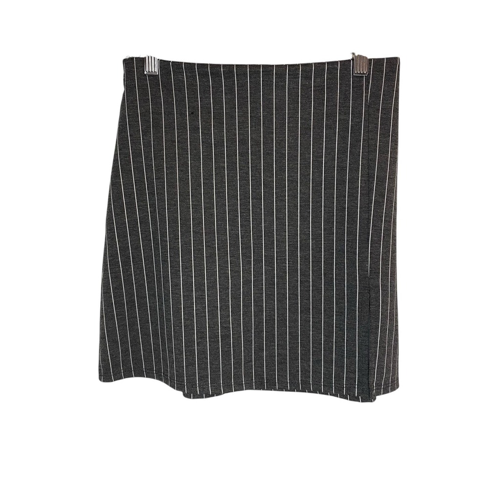 Altar'd State Pinstripe Mini Skirt Size Small Made In USA Preppy Business Slit